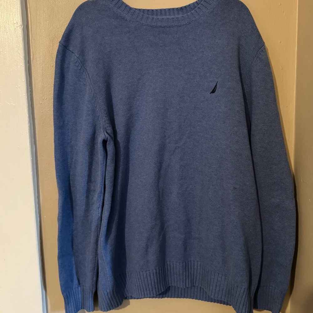 Nautica Men's Blue Crewneck Sweater